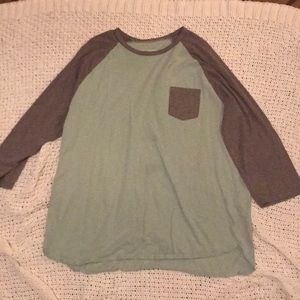 Mossimo Supply Co Mint Baseball TShirt Size XL